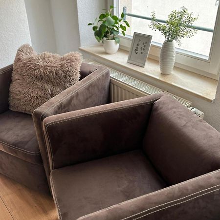 Malerische Maisonettewohnung Mit Zwei Balkonen Плауен Екстериор снимка
