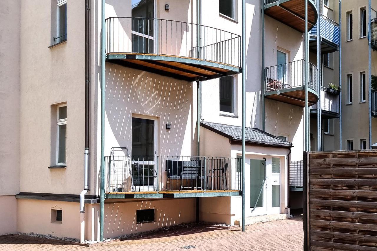 Malerische Maisonettewohnung Mit Zwei Balkonen Плауен Екстериор снимка